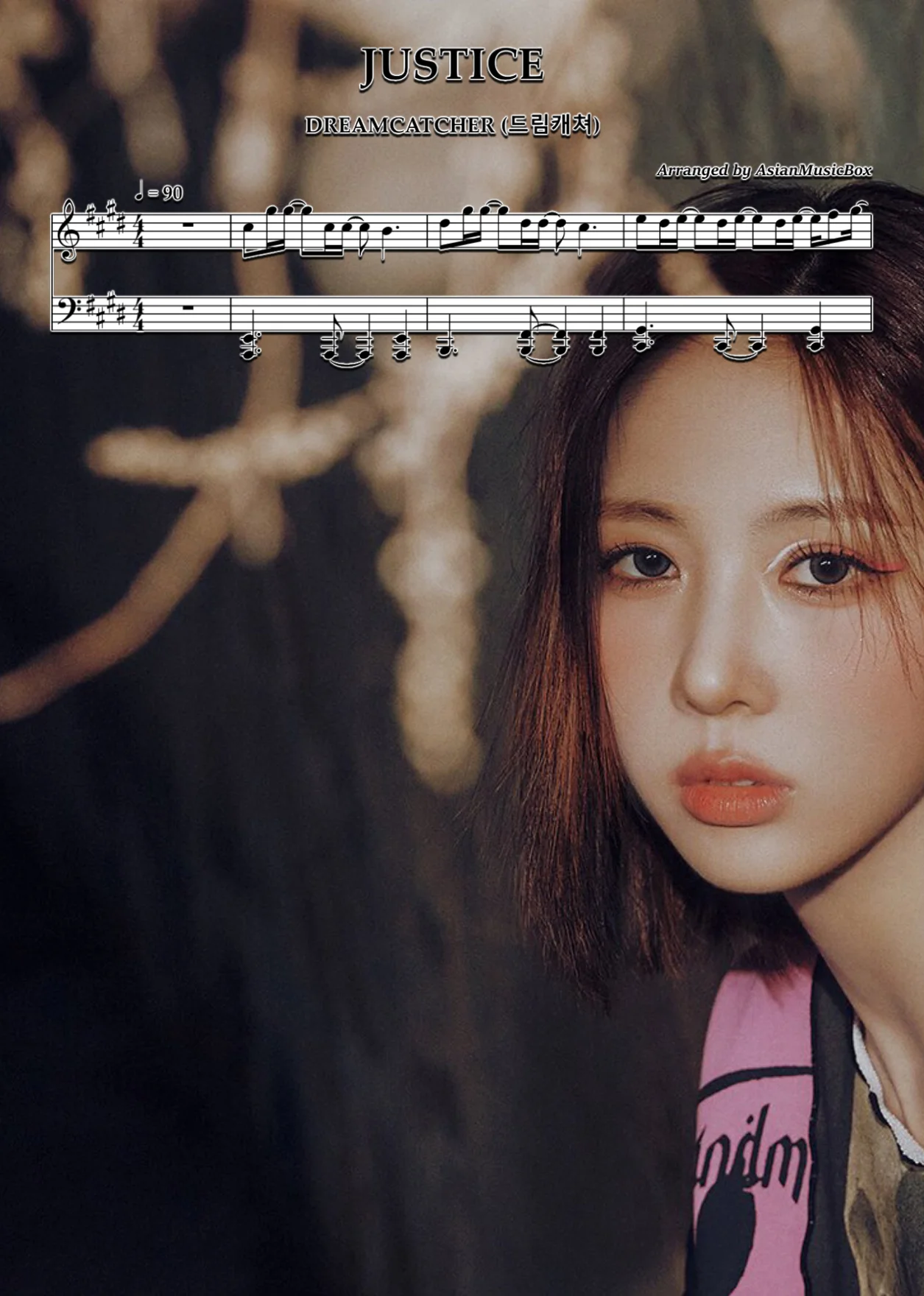 'JUSTICE' (Sheet, MIDI, MultiTracks & WAV) - Dreamcatcher (드림캐쳐) by AsianMusicBox