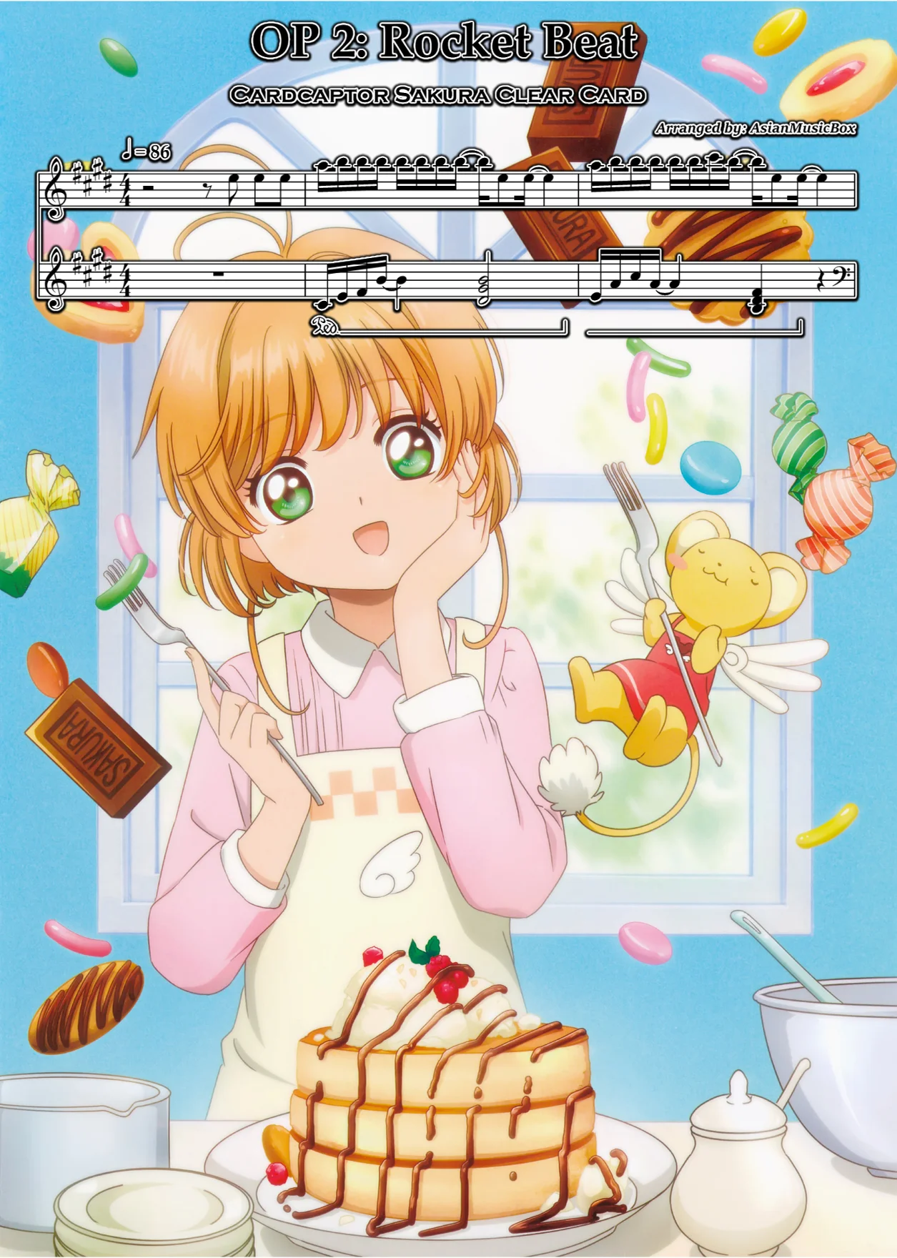 OP 2: 'Rocket Beat' (Sheet, MIDI, MultiTracks & WAV) - Cardcaptor Sakura Clear Card by AsianMusicBox