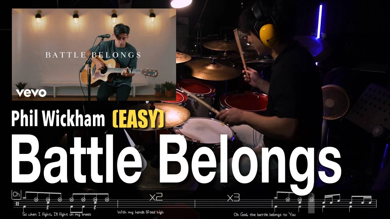 Battle Belongs - Phil Wickham (Drum Sheet) by Boaz Jo