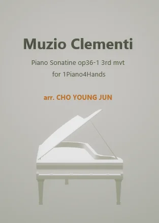 Piano Sonatine op36-1 3rd mvt 1Piano4Hands - Muzio Clementi by Choyoungjun