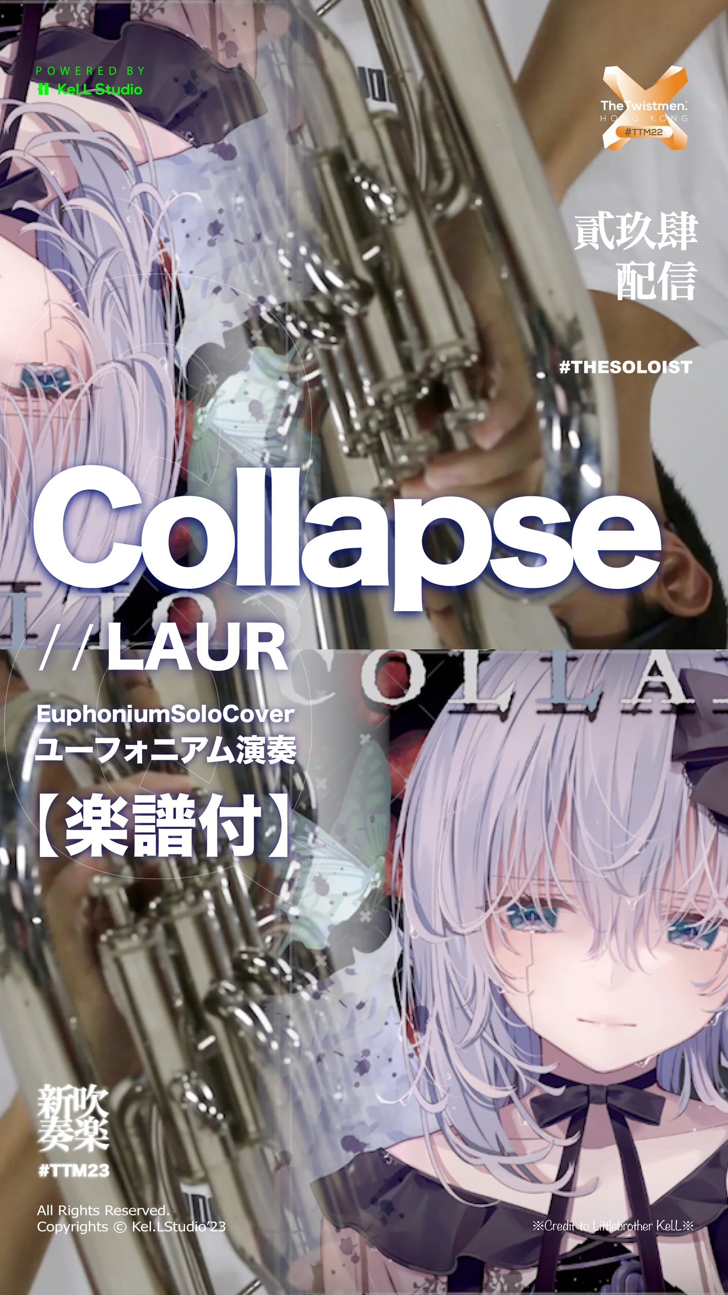 Collapse - Laur (C/ Bb/ F/ Eb Solo Sheet Music) by QQ