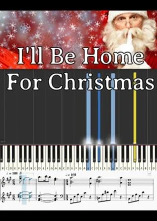 I’ll Be Home for Christmas - Walter Kent, Bing Crosby (Stylish Christmas Piano Sheet Music for Adults (Intermediate Level)) by op.R