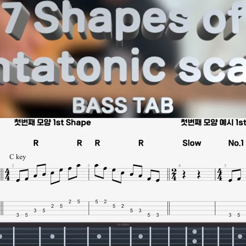 7 Shapes of pentatonic scales