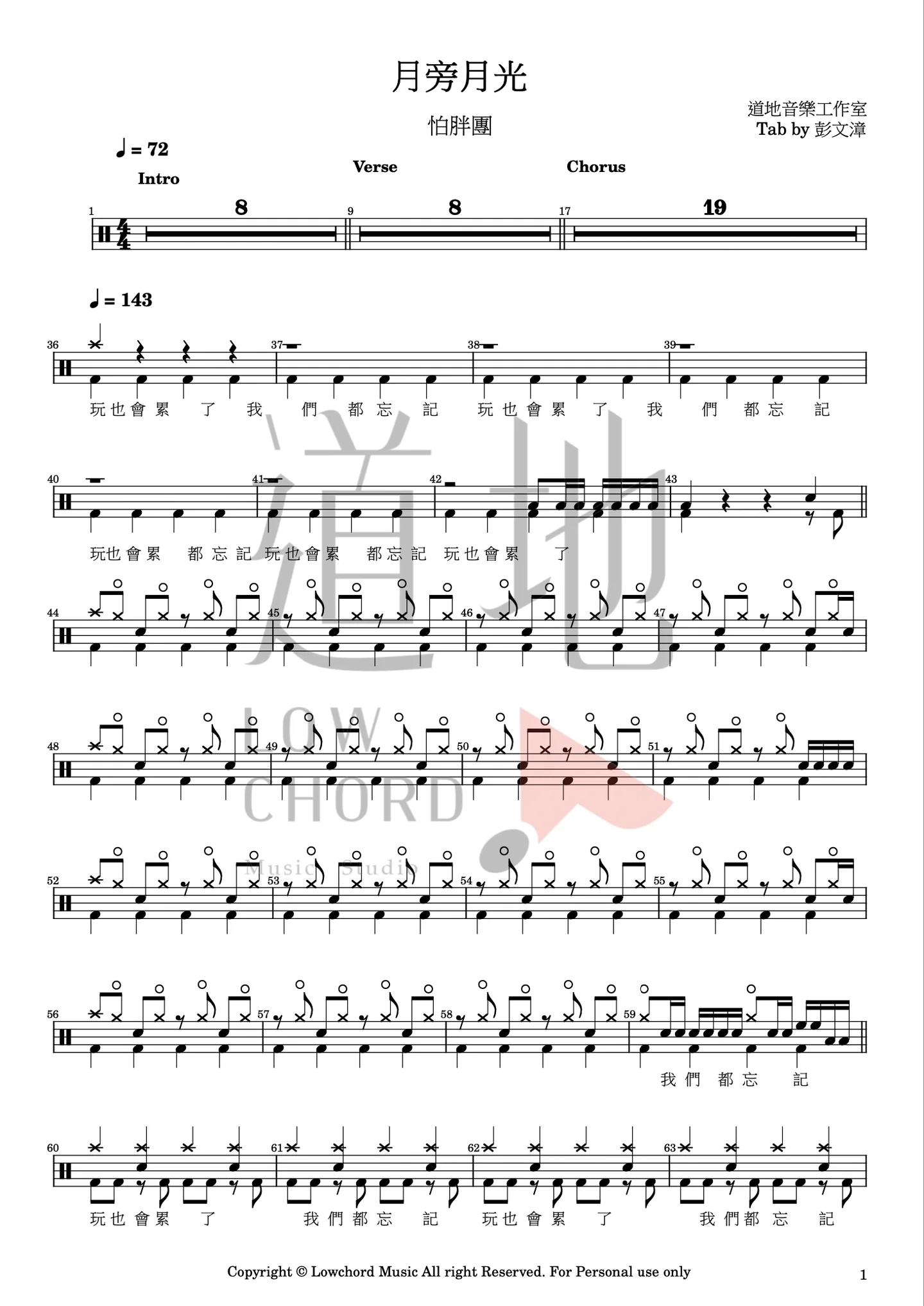 月旁月光 - PAPUN BAND by 彭文漳