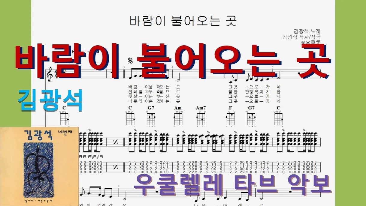 바람이 불어오는 곳 - Kim Kwang-seok by 우클통