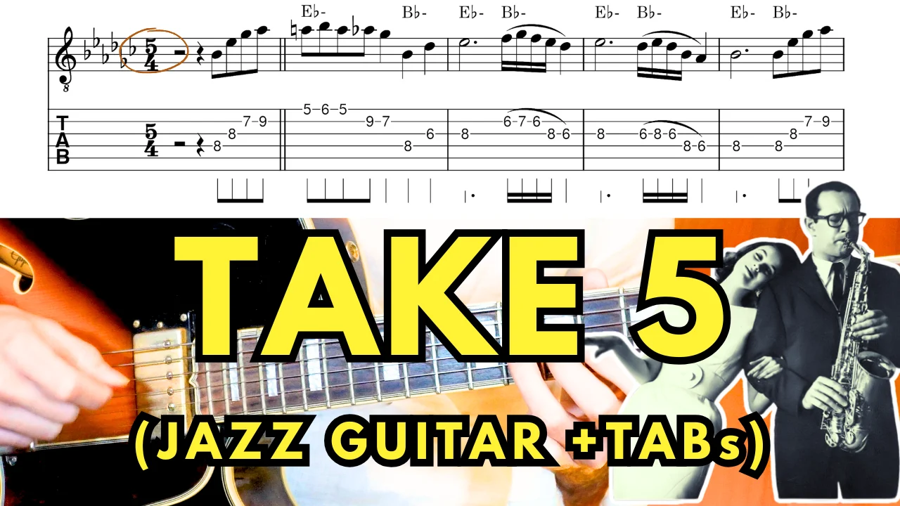 Take 5 - Dave Brubeck (for Jazz Guitar +TABs) - Paul Desmond by Paul Desmond