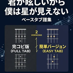 君が眩しいから僕は星が見えない/SIX LOUNGE 完コピ、簡単バージョンセット