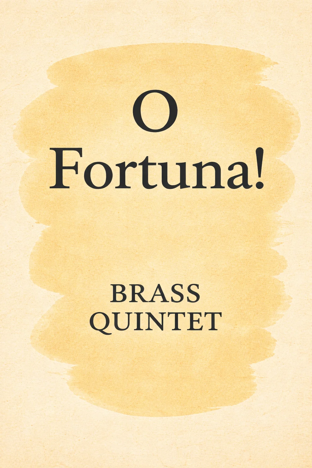 O Fortuna! - K. Orff (arr. for Brass Quintet) by Xlomeg