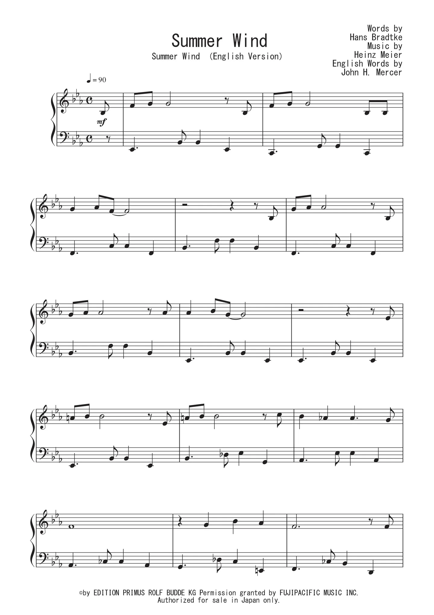 Summer Wind - Frank Sinatra by Peony