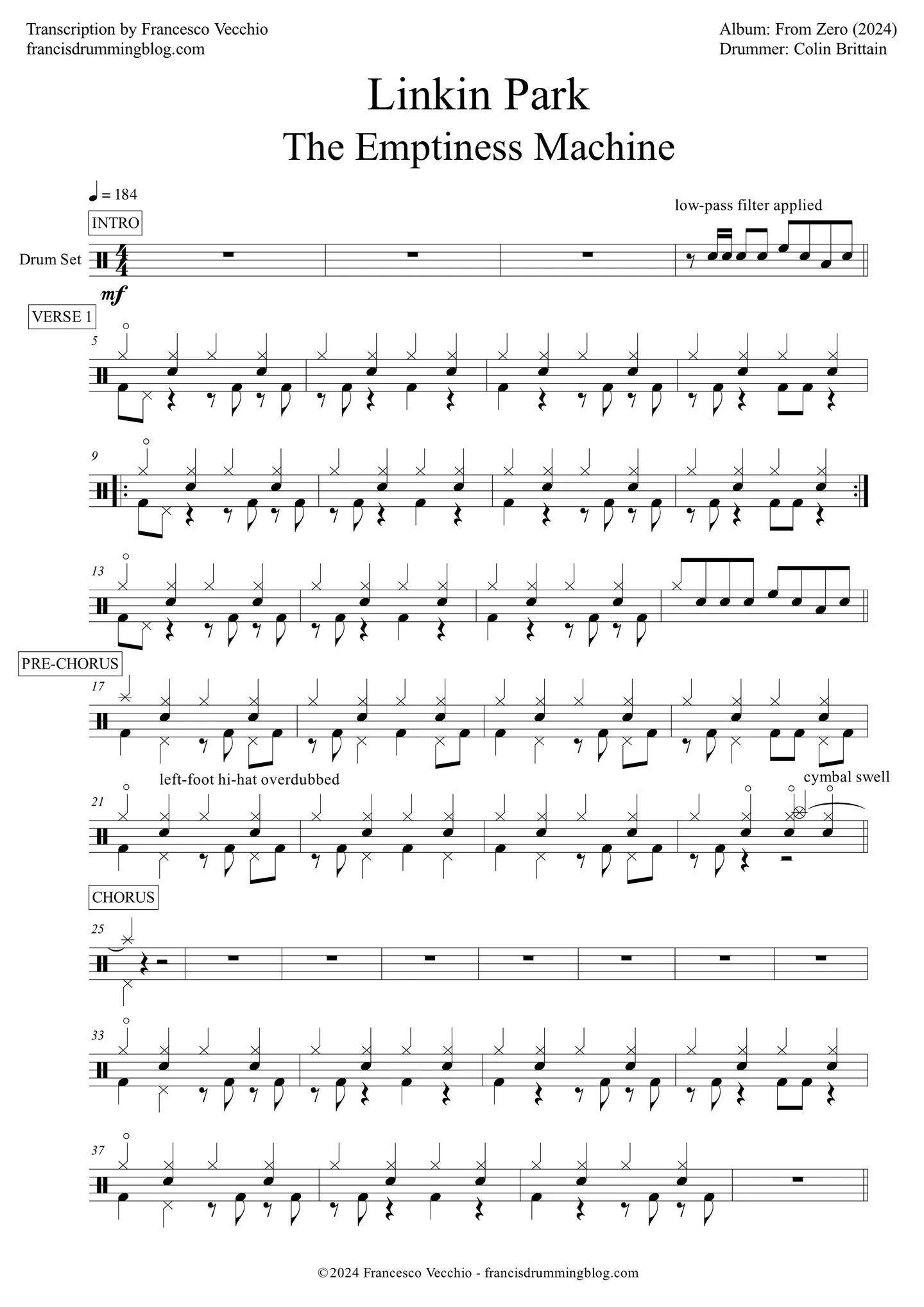 The Emptiness Machine - Linkin Park by Francesco Vecchio