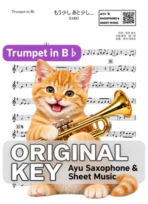もう少し あと少し… - ZARD (trumpet / in B♭) by Ayu Saxophone & Sheet Music
