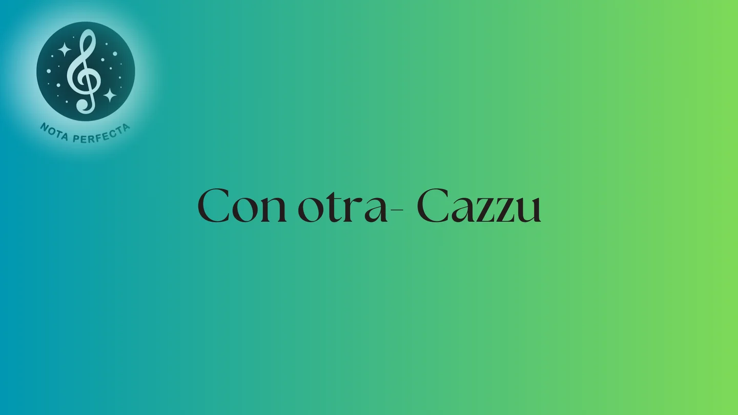 Con otra - Cazzu ((Vocal/Letra/Acordes)) by Rebeca Benítez